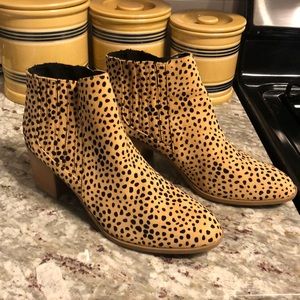 Maurices Animal Print Booties Size 11